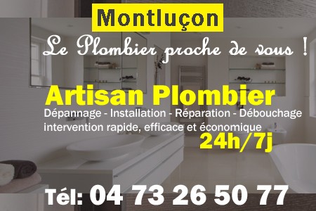 Plombier Montluçon : Meilleur Plombier à Montluçon – Prix Attractif