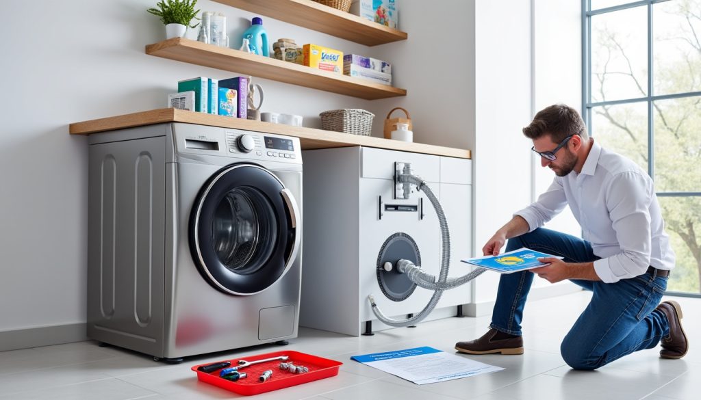 découvrez notre guide complet pour réaliser une installation de machine à laver facilement et efficacement. suivez nos conseils étape par étape pour un branchement sécurisé et une utilisation optimale de votre appareil. ne laissez plus le doute vous freiner, installez votre lave-linge comme un pro !