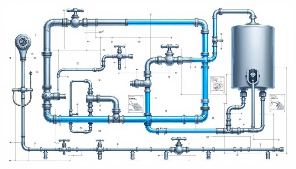 découvrez notre schéma d'installation de plomberie avec bouclage, une solution efficace pour optimiser la circulation de l'eau dans votre réseau. ce guide détaillé vous aidera à comprendre les configurations essentielles pour assurer un fonctionnement fiable et économique de votre plomberie domestique.